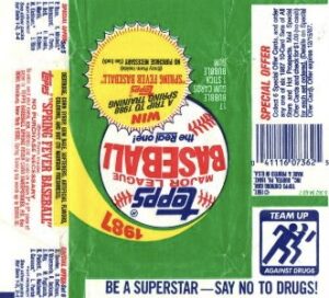 1987 Topps Wrapper